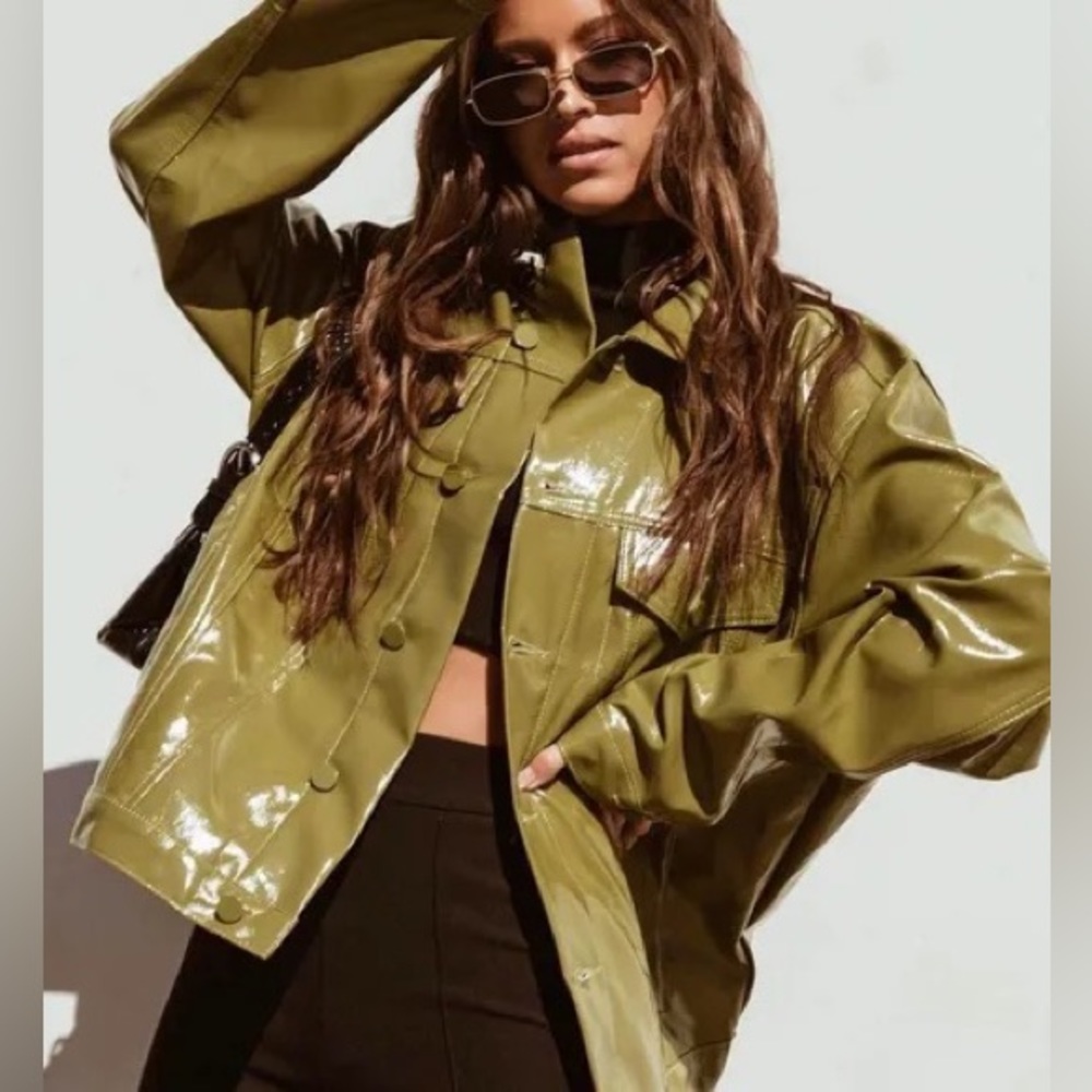 Princess Polly Starboy Green Jacket